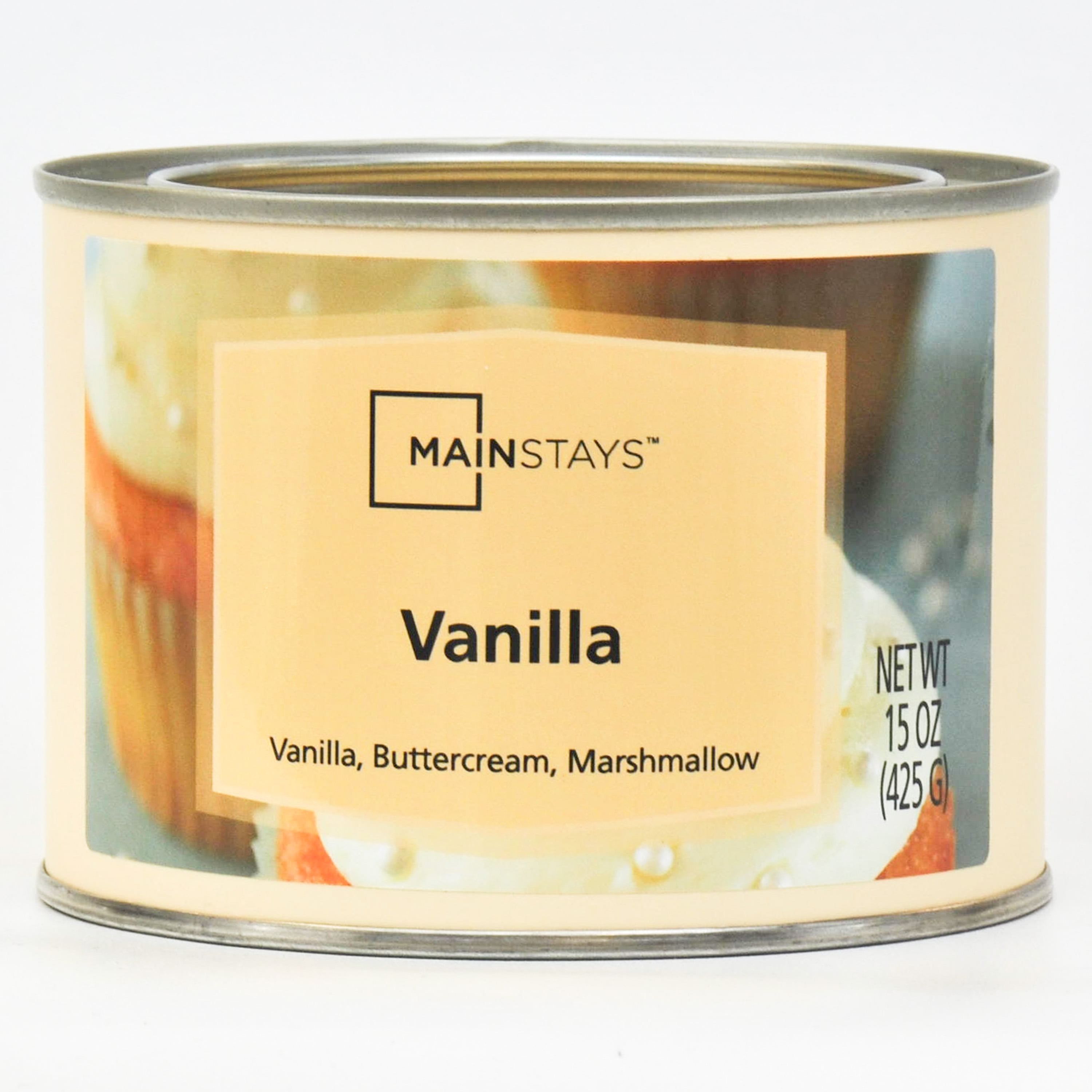 Mainstays 15 Ounce Paint Can Scented Candle Vanilla