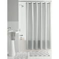 Mainstays 15-Piece Grey Solid Polyester Shower Curtain Bath Set, 70" x ...