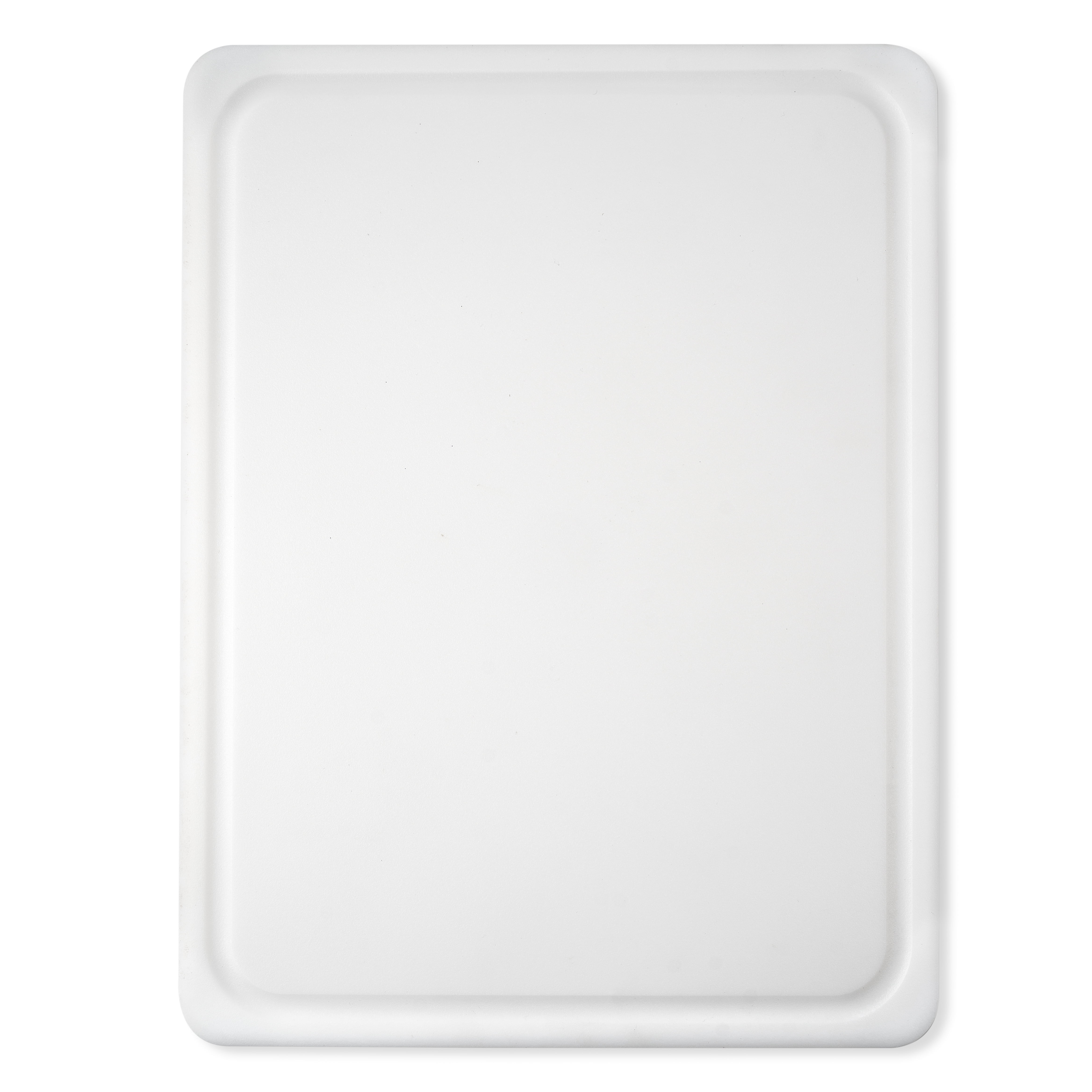 White Rectangular Non-Slip Plastic Chopping Mat, 15" x 20"