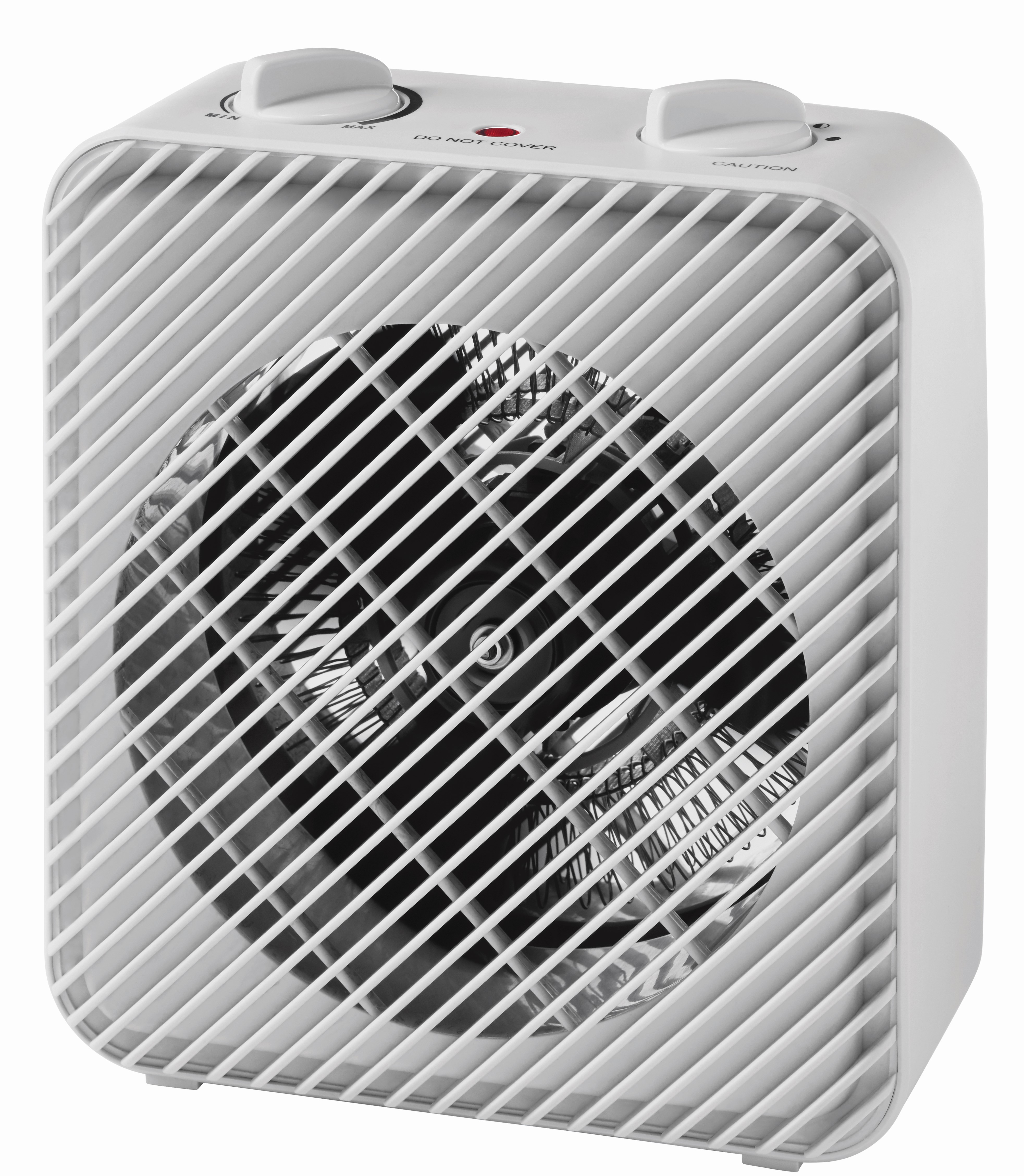 Mainstays 1500W 3-Speed Electric Fan-Forced Space Heater with Adjustable Thermostat, White - image 1 of 9