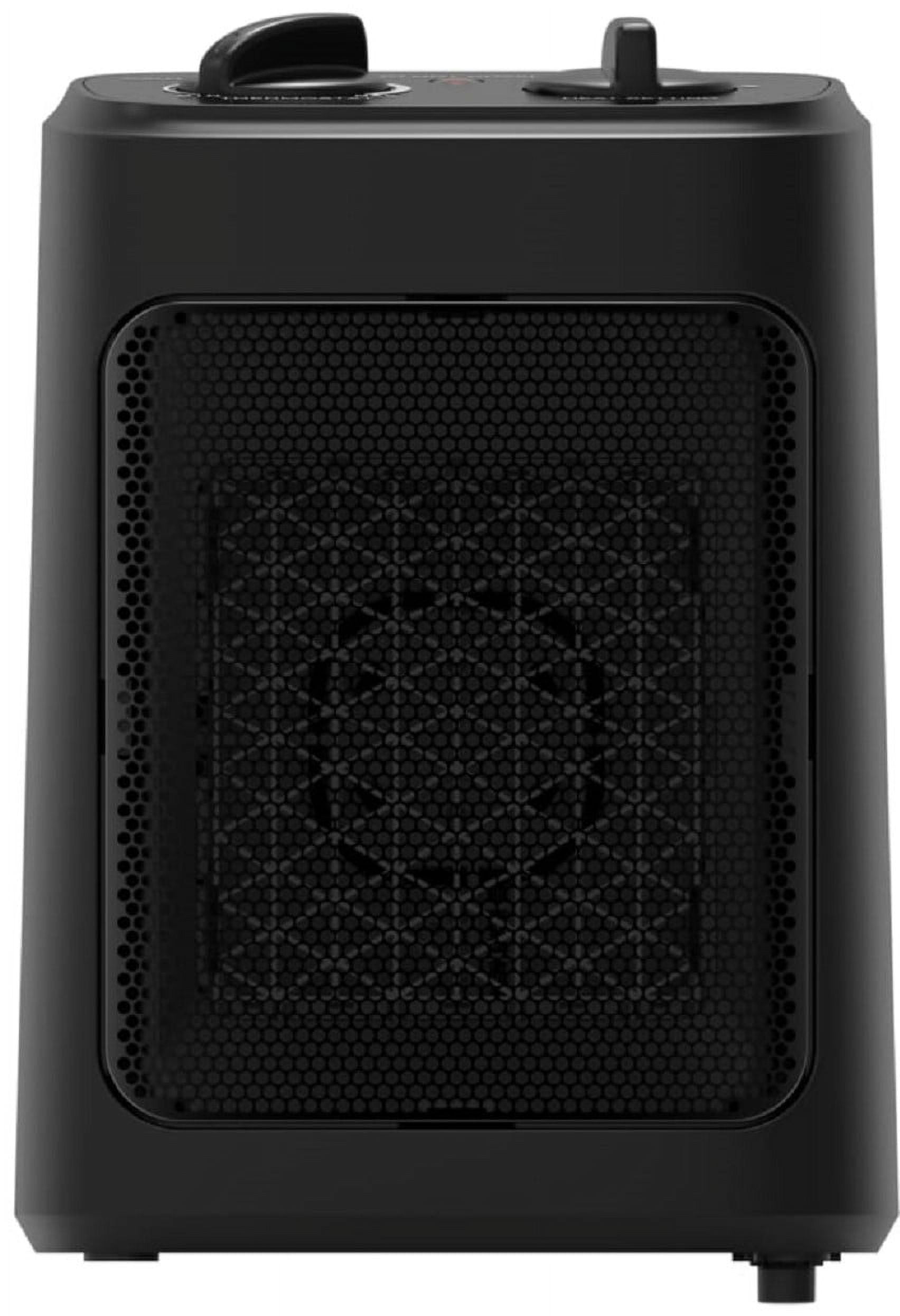 Black Ceramic Electric Space Heater with Fan-Force, France Ubuy