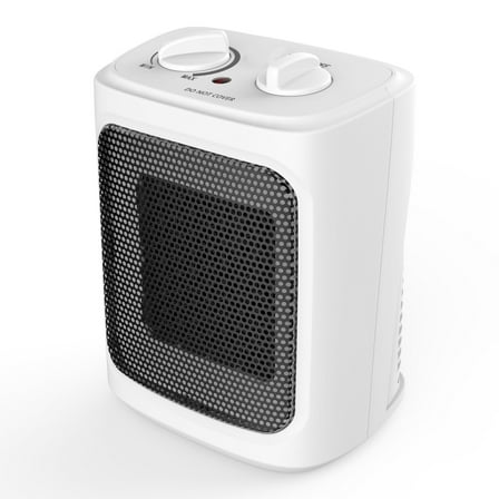 Mainstays 1500W Ceramic Fan-Forced Electric Space Heater, White, New, WSH10C2AWW