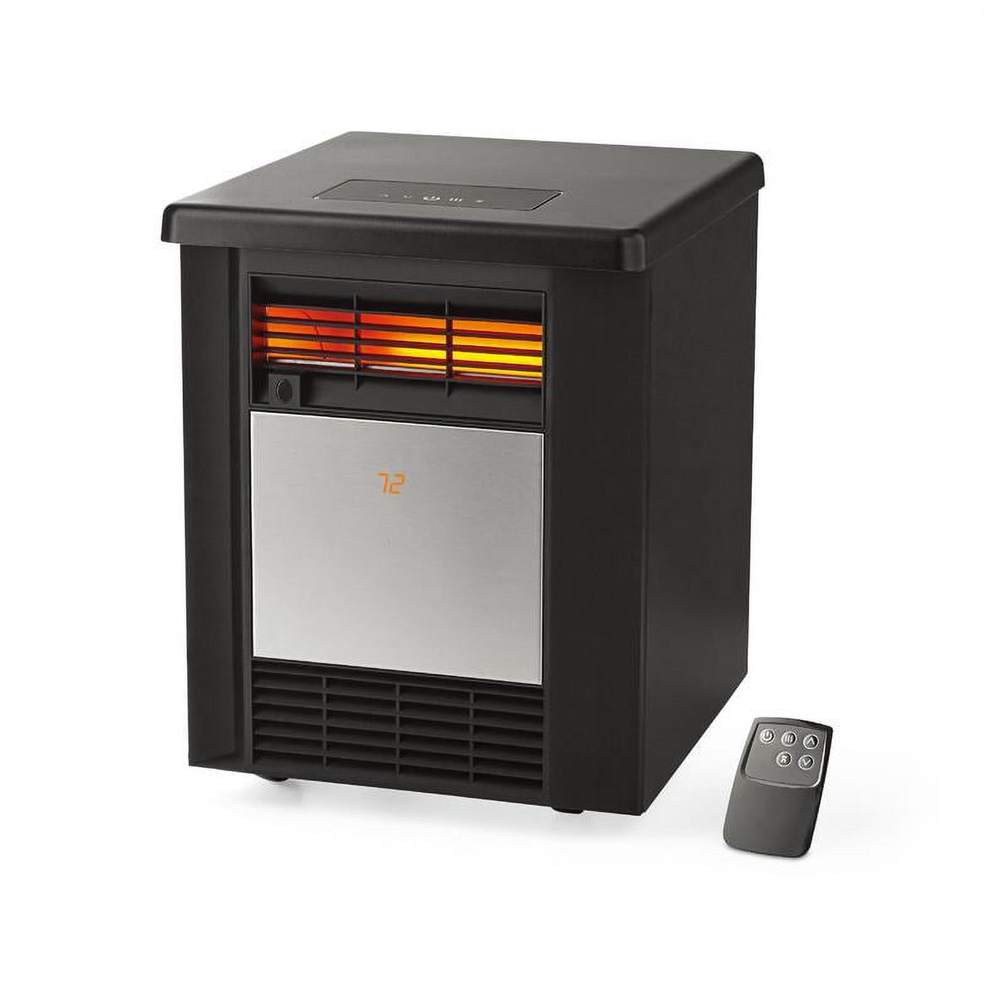 Mainstays 1500W Electric Infrared Cabinet Heater,Indoor,Black, DF1911 -  Walmart.com