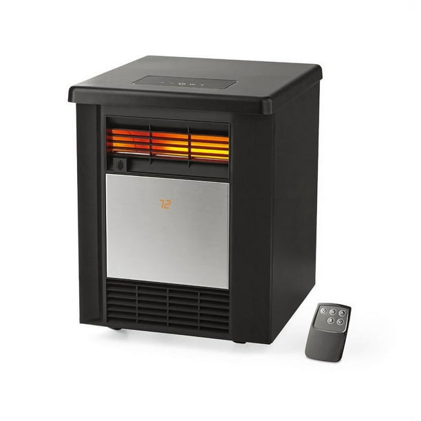 Mainstays 1500W Electric Infrared Cabinet Heater,Indoor,Black