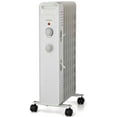 thumbnail image 1 of Mainstays 1500W Mechanical Oil Filled Electric Radiant Space Heater, White, New, WSH07O2AWW, 1 of 14