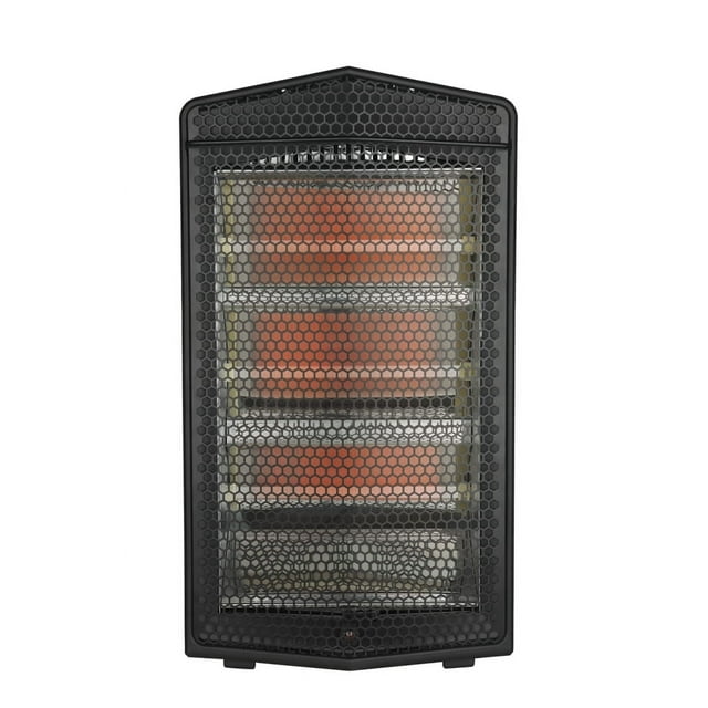 Mainstays 1500W Quartz Electric Space Heater, WSH20Q3ABB, Black