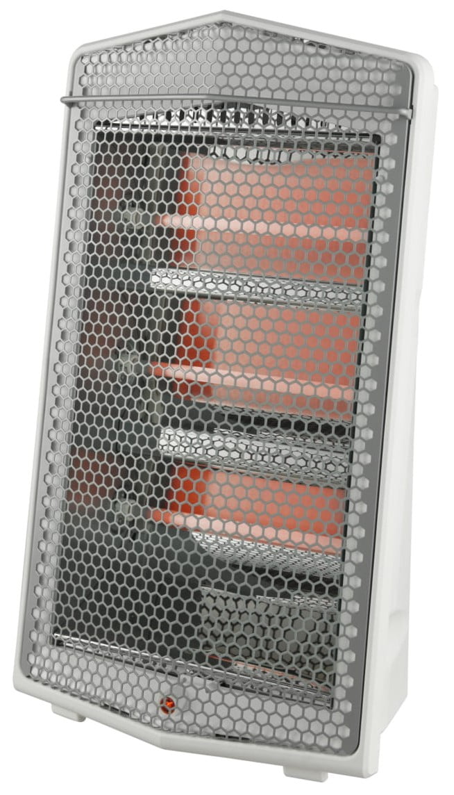 Mainstays 1500W Quartz Electric Space Heater, WSH20Q3AWW, White