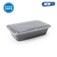 thumbnail image 1 of Mainstays 15-Pack 1-Compartment BPA-Free Plastic Meal Prep Food Storage Containers, Soothing Grey, 1 of 10