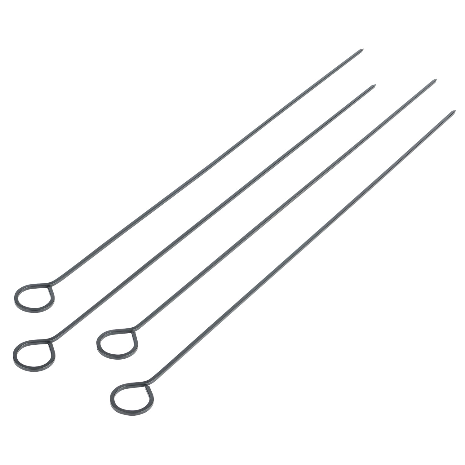 Mainstays 15in Stainless Steel BBQ & Meat Skewers (4 Pack)