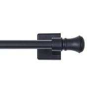 Mainstays Cameron 7/16" Black Adjustable Magnetic Curtain Rod, 16-28"