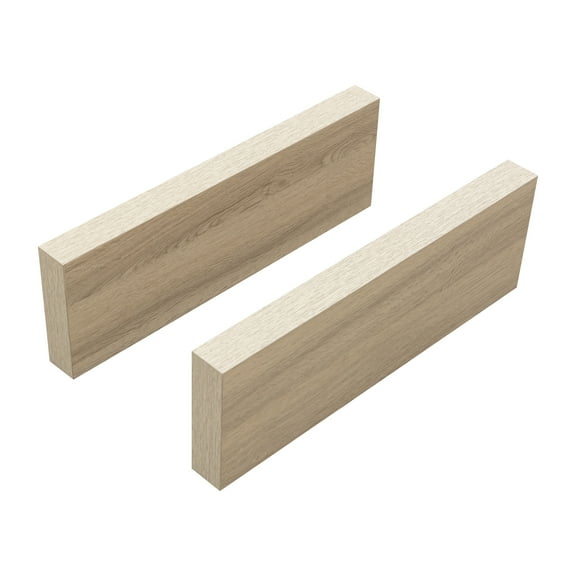 Mainstays 16.5" Wood Floating Shelves, Natural, Set of 2
