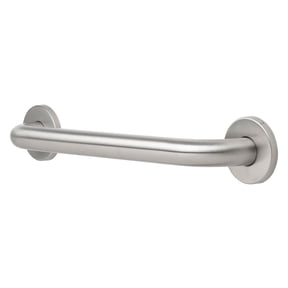 Mainstays 16 in Grab Bar with 1.25 in Diameter, Concealed Screws, Stainless Steel