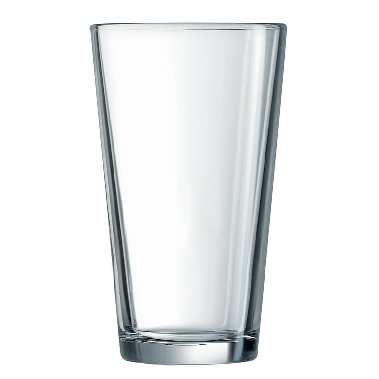 Clear Series 16 oz Square Highball Beverage Drinking Glasses (Set of 8