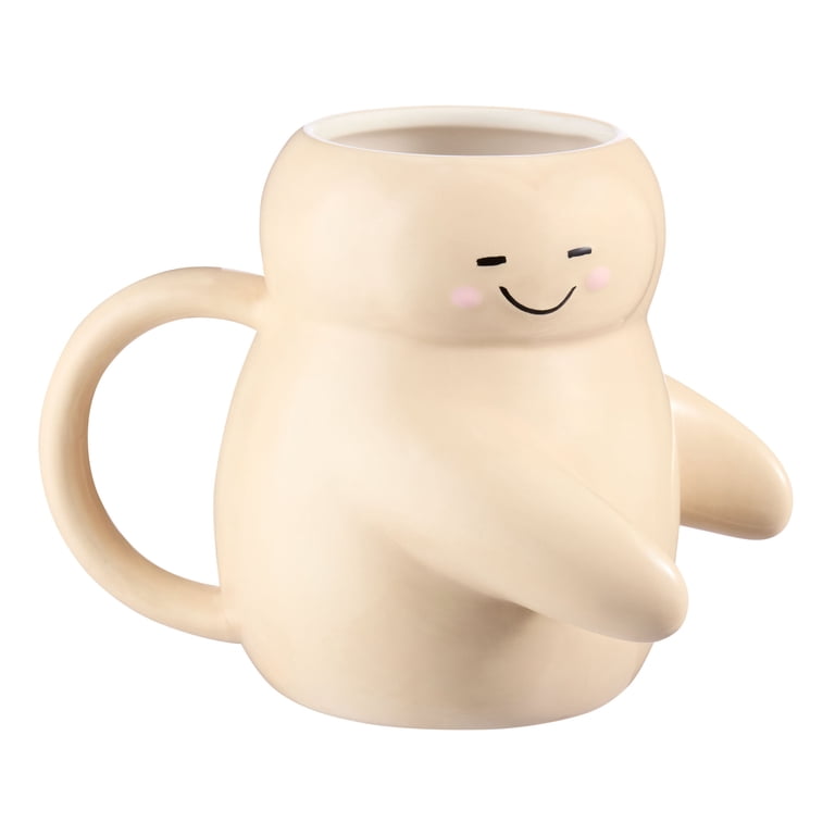 Mainstays 15.55 oz Cream Hug Sculpt Mug Dishwasher microwave safe