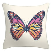 Mainstays 16" x 16" Bright Butterfly Decorative Throw Pillow, Multi