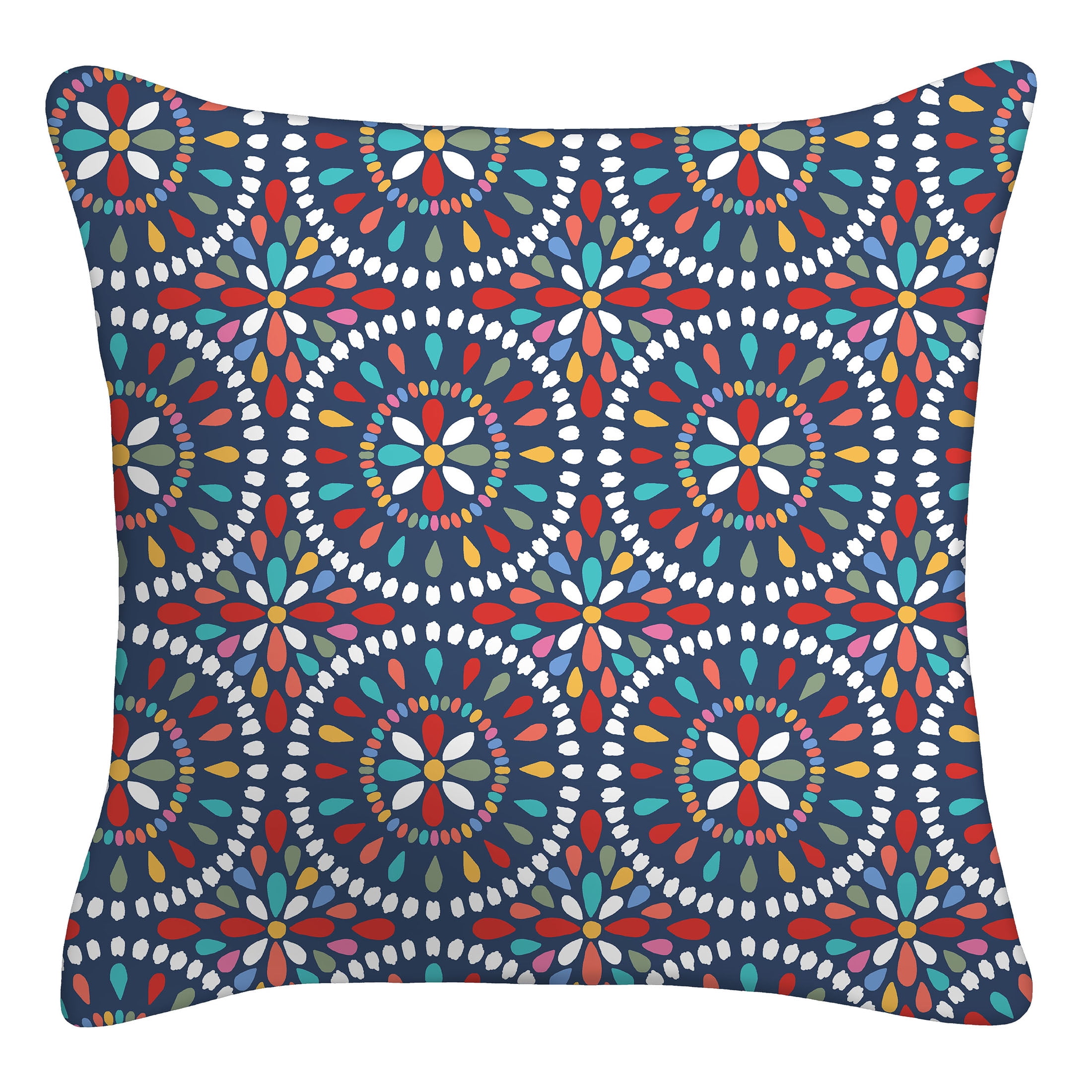 Mainstays 16" x 16" Medallion Decorative Throw Pillow, Multi