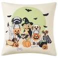 thumbnail image 1 of Mainstays 16" x 16" Reversible Decorative Outdoor Throw Pillow, Costume Dogs, 1 of 9