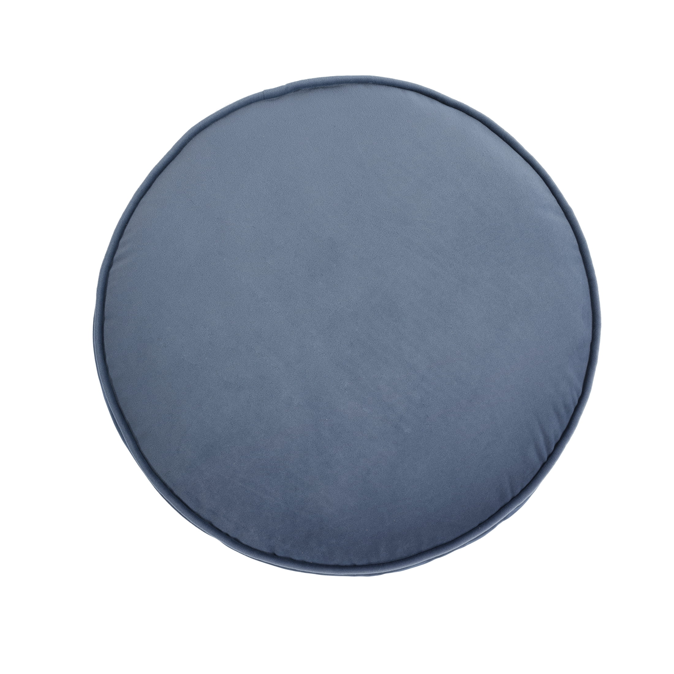 Mainstays Filmore Round Decorative Throw Pillow 16" x 16" Blue, 1 Count, Adult & Teen