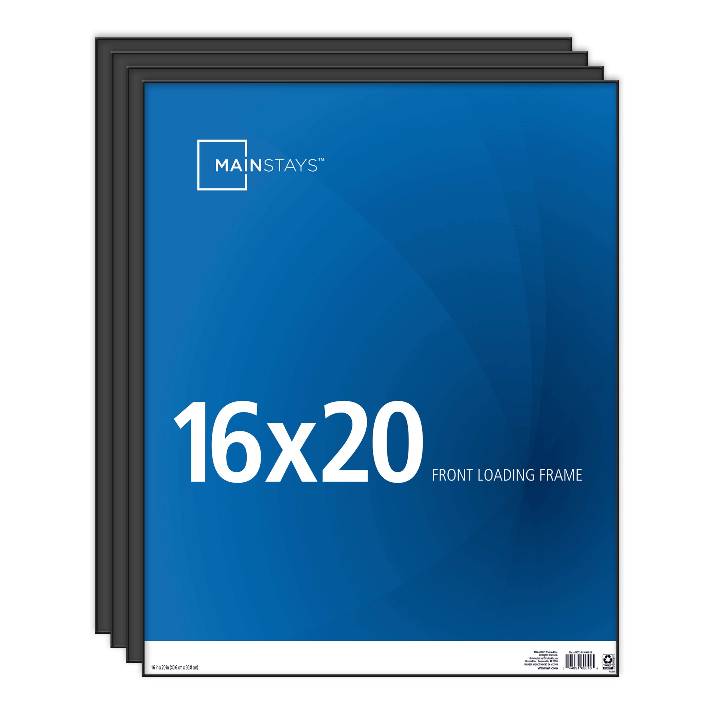 Mainstays 16x20 Black Format Frame Set of 4  (图1) Mainstays 16x20 Black Format Frame Set of 4  (图1)