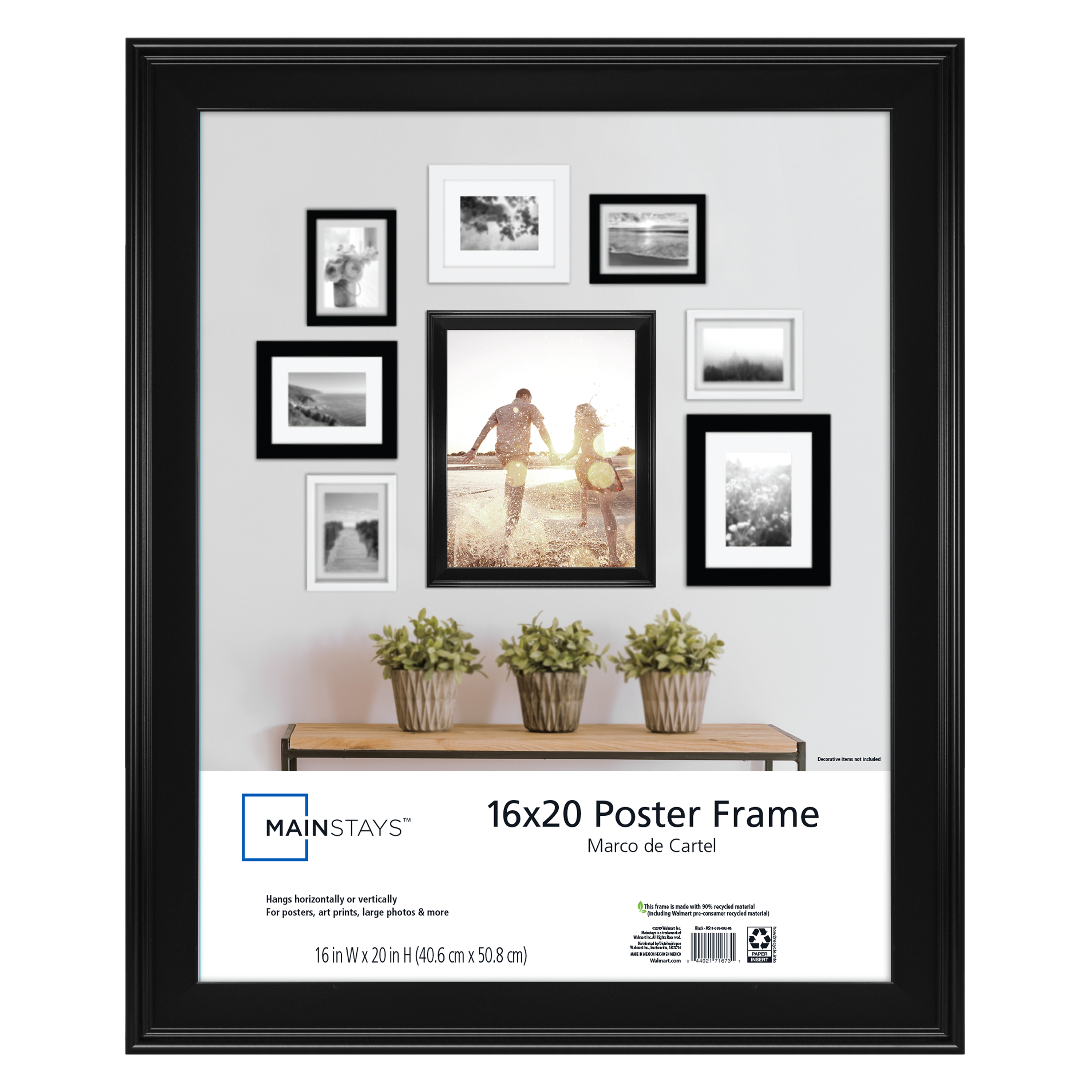 Mainstays 16x20 Casual Poster and Picture Frame, Black - image 1 of 5