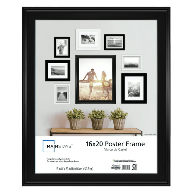 Mainstays 16x20 Casual Poster and Picture Frame, Black