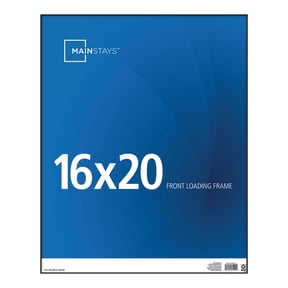 Mainstays Format Frames 16 x 20 Front-Loading Picture Frame, Black, Wall or Tabletop