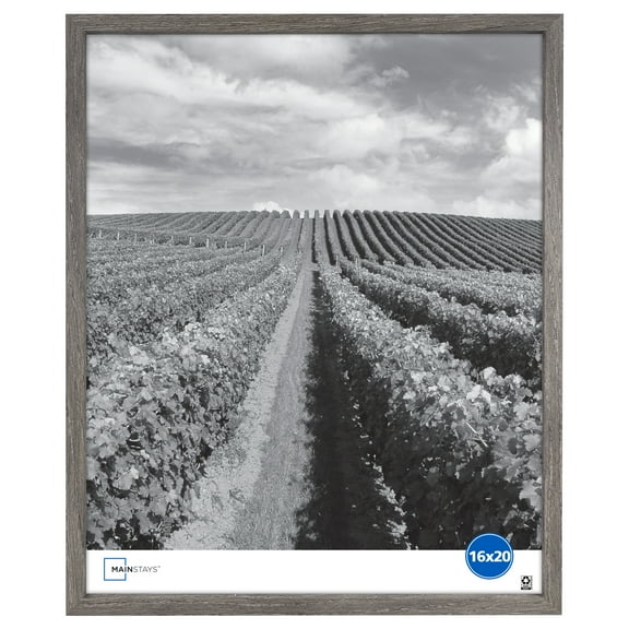 Mainstays – 16x20 Picture Frame – Rustic Gray Gallery Linear Program Wall Photo Frame