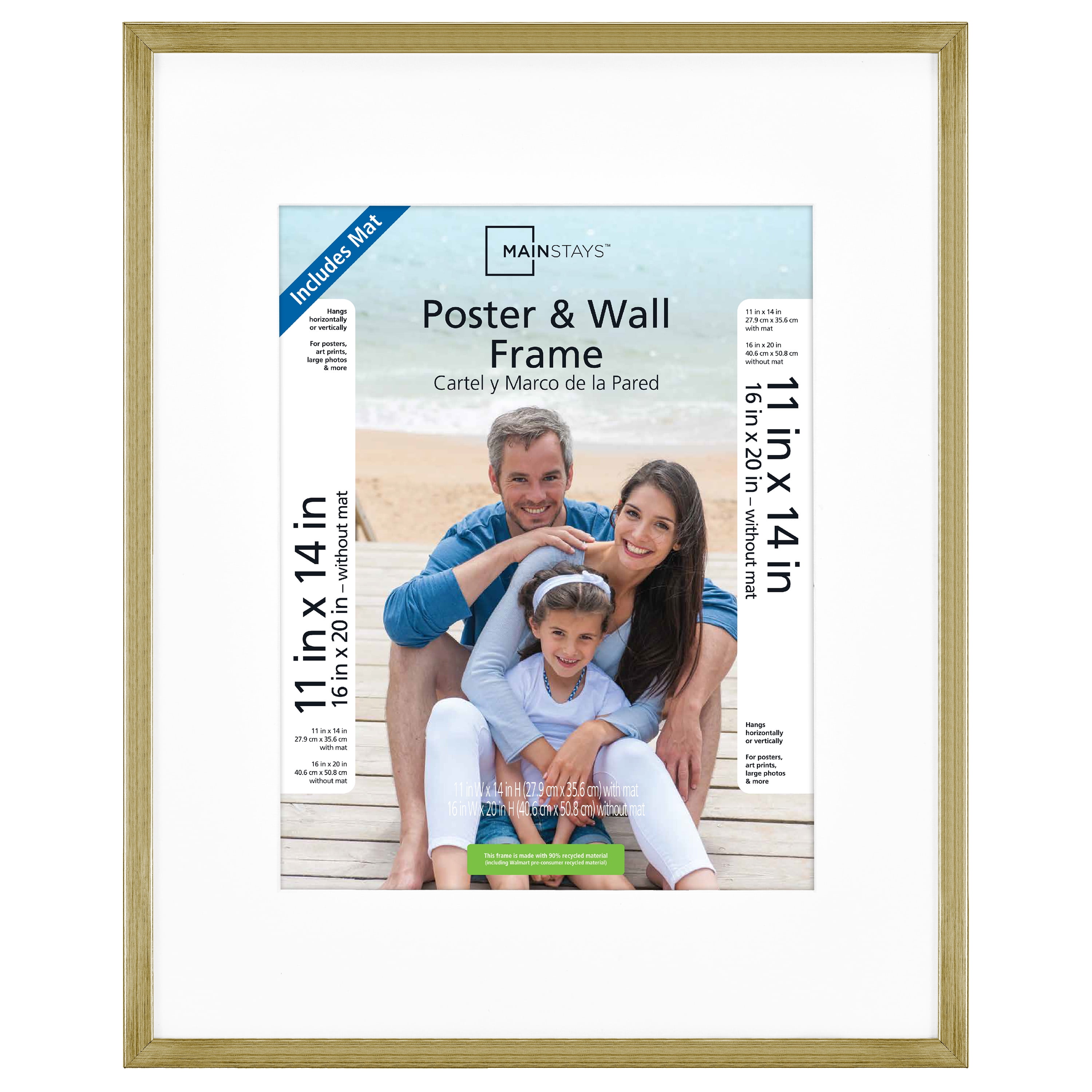 Mainstays 16x20 Metallic Picture Frame, Brass