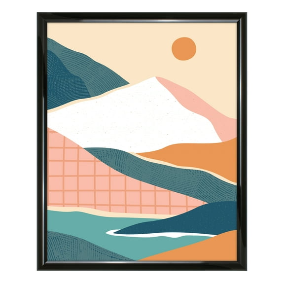 Mainstays – 16x20 Picture Frame – Black Rounded Profile Wall Photo Frame