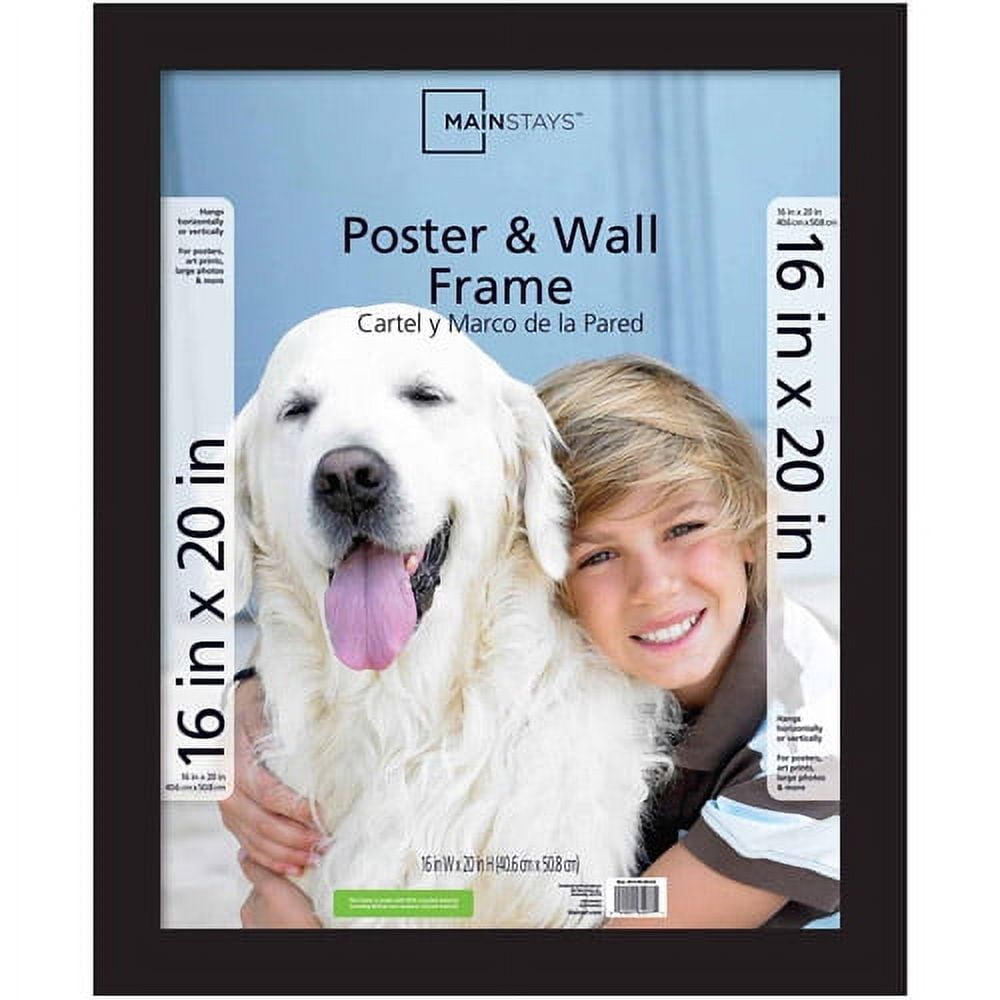 Mainstays 16x20 Wide Gallery Poster Frame, Black