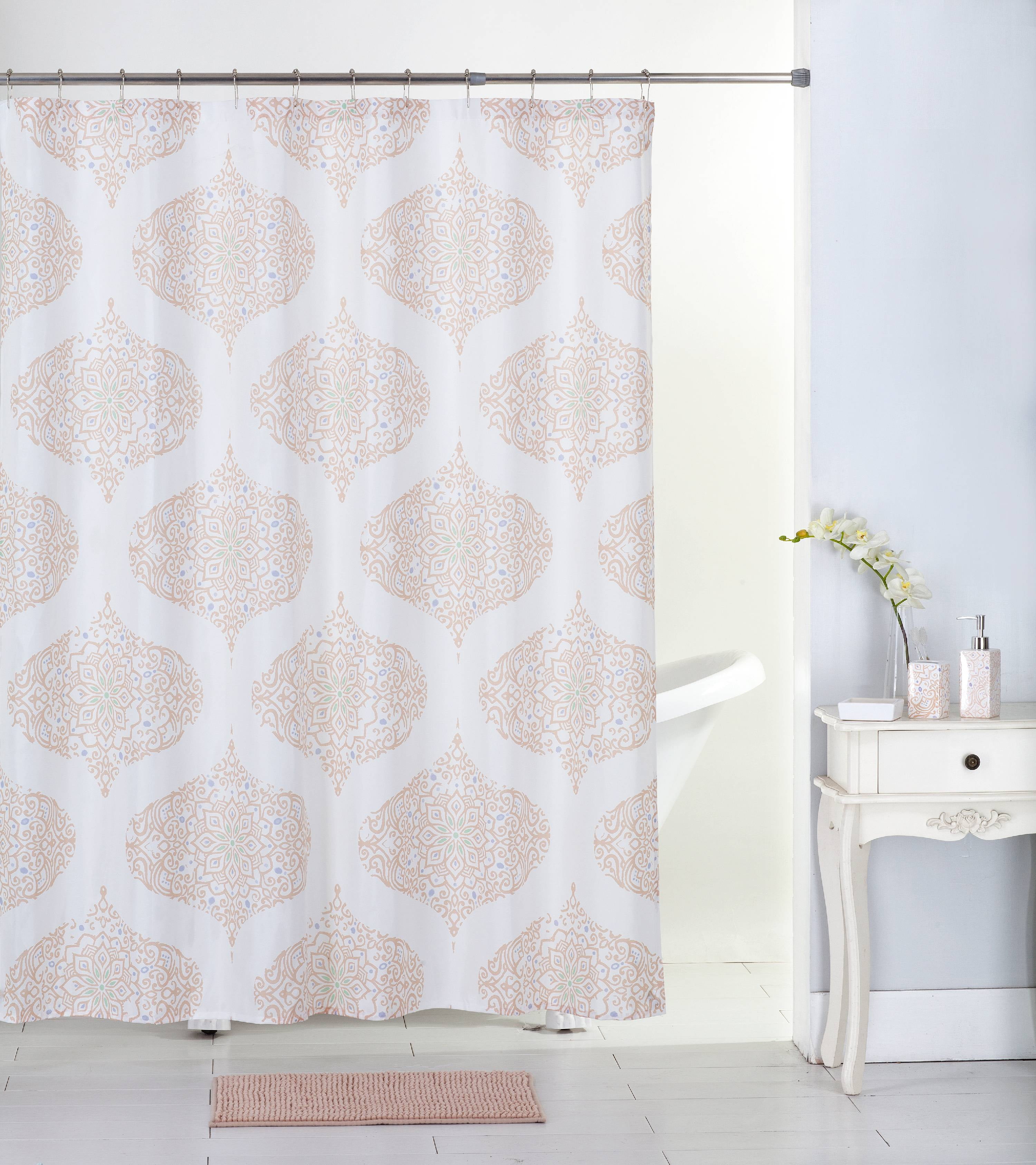 Mainstays 17-Piece Bathroom Set, Tan Lotus - Walmart.com