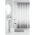 Mainstays 17Piece Gray Weave Polyester/Ceramic Shower Curtain