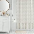 thumbnail image 1 of Mainstays 17-Piece Xola Polyester/Ceramic Shower Curtain & Bathroom Accessory Set, Brown, 1 of 9