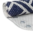 thumbnail image 1 of Mainstays 17 in. x 36 in. Cushioned Bathtub Mat, Navy Fretwork Pattern, 1 of 9