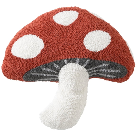 Mainstays 17"x 17" Mushroom Shaped Pillow, Red Canyon
