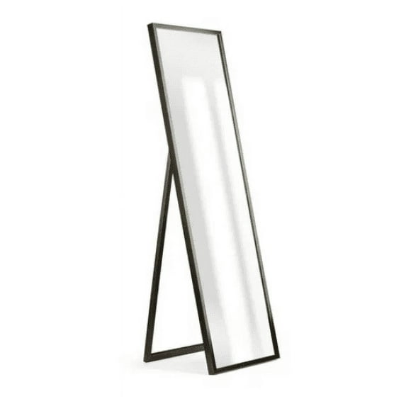 Mainstays 17x58 Black Framed Full Length Floor Mirror for Bedroom or Living Room