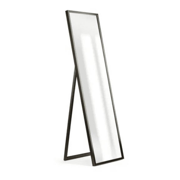Mainstays 17x58 Black Framed Full Length Floor Mirror for Bedroom or Living Room