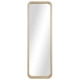 Mainstays 17X53 Rounded Edge Rectangular Mirror Lightwood Grain Finish