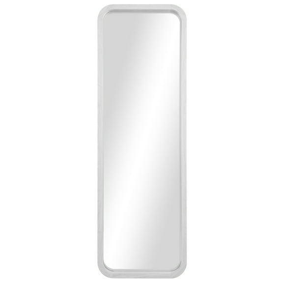 Mainstays 17x53 White Round Large Floor Mirror for Bathroom or Living Room