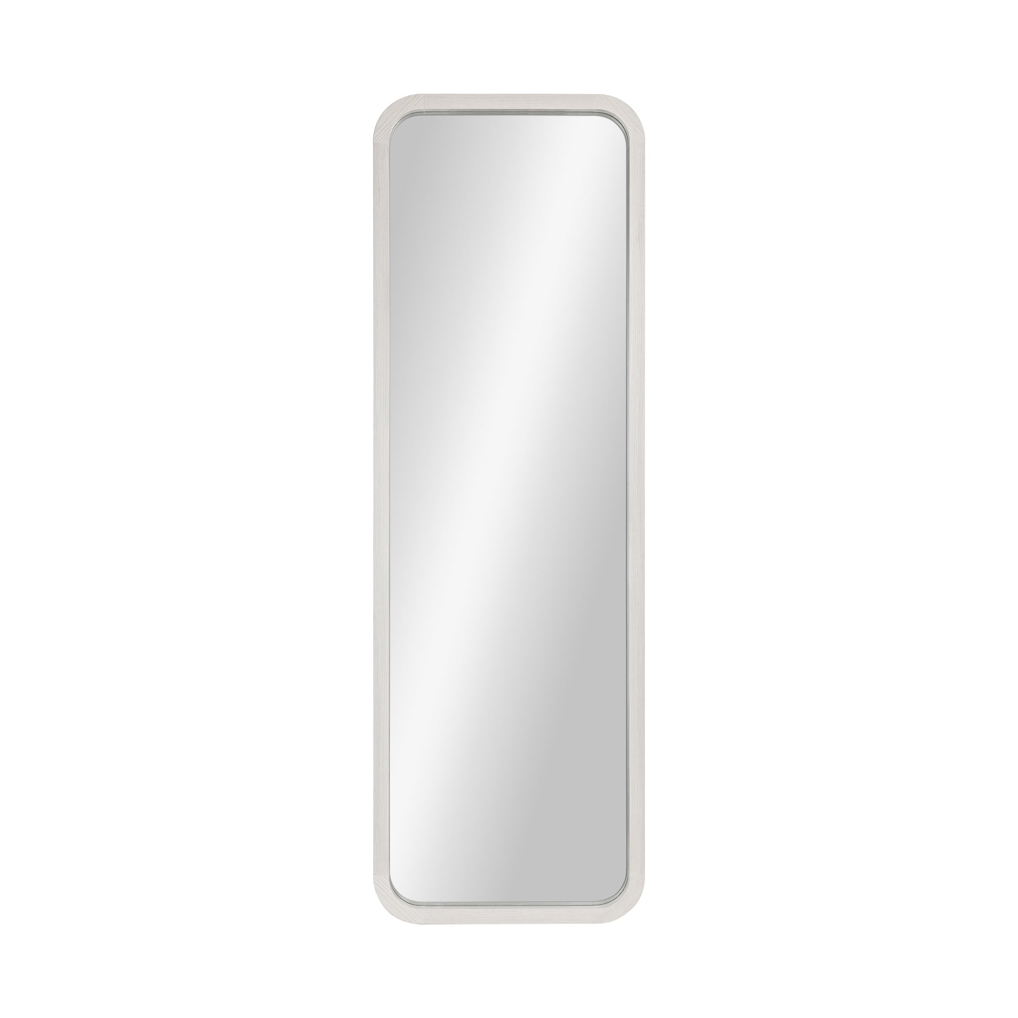 Mainstays 17x53 White Round Large Floor Mirror for Bedroom or