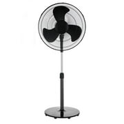 Mainstays 18" 3-Speed Oscillating Pedestal Fan with Tilt Adjustable Fan Head, Black
