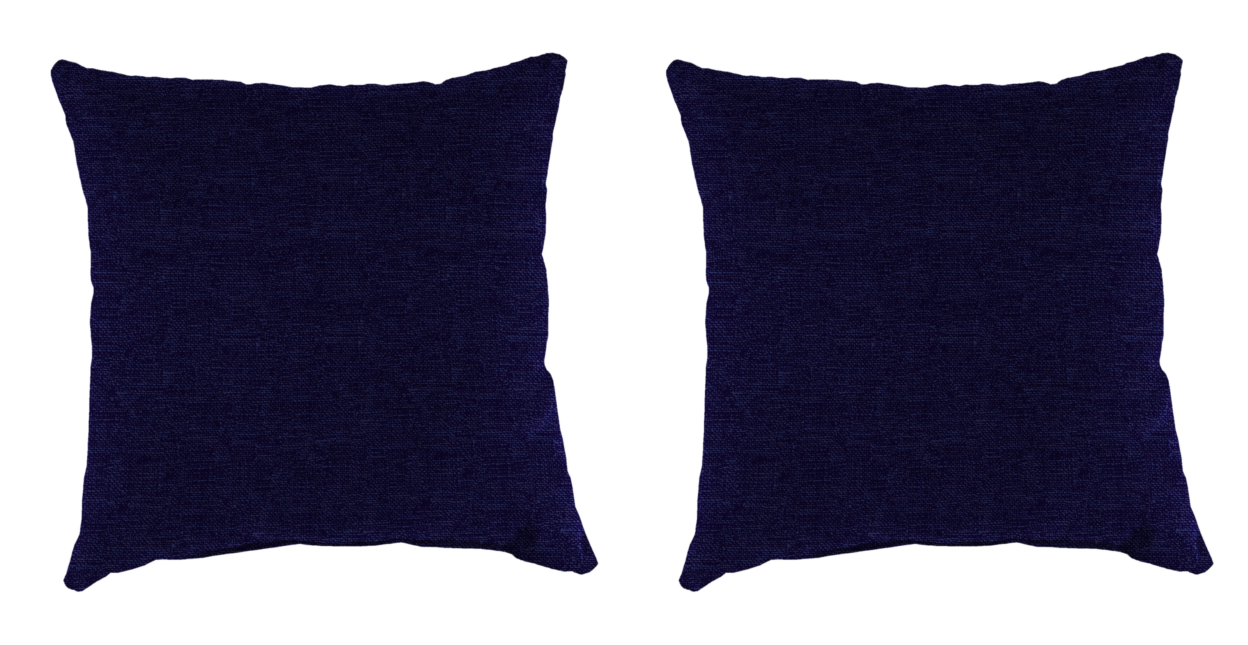 Mainstays 18" Outdoor Throw Pillow, Solid Navy, Set of 2