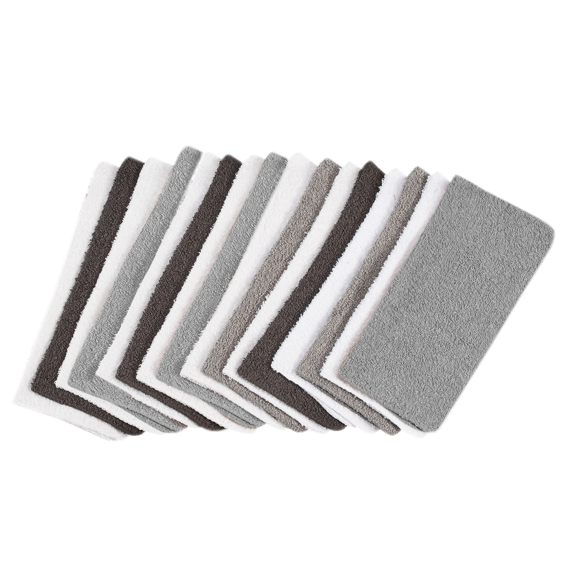 Mainstays 18-Pack Washcloth Bundle, Grey Multi - image 1 of 12