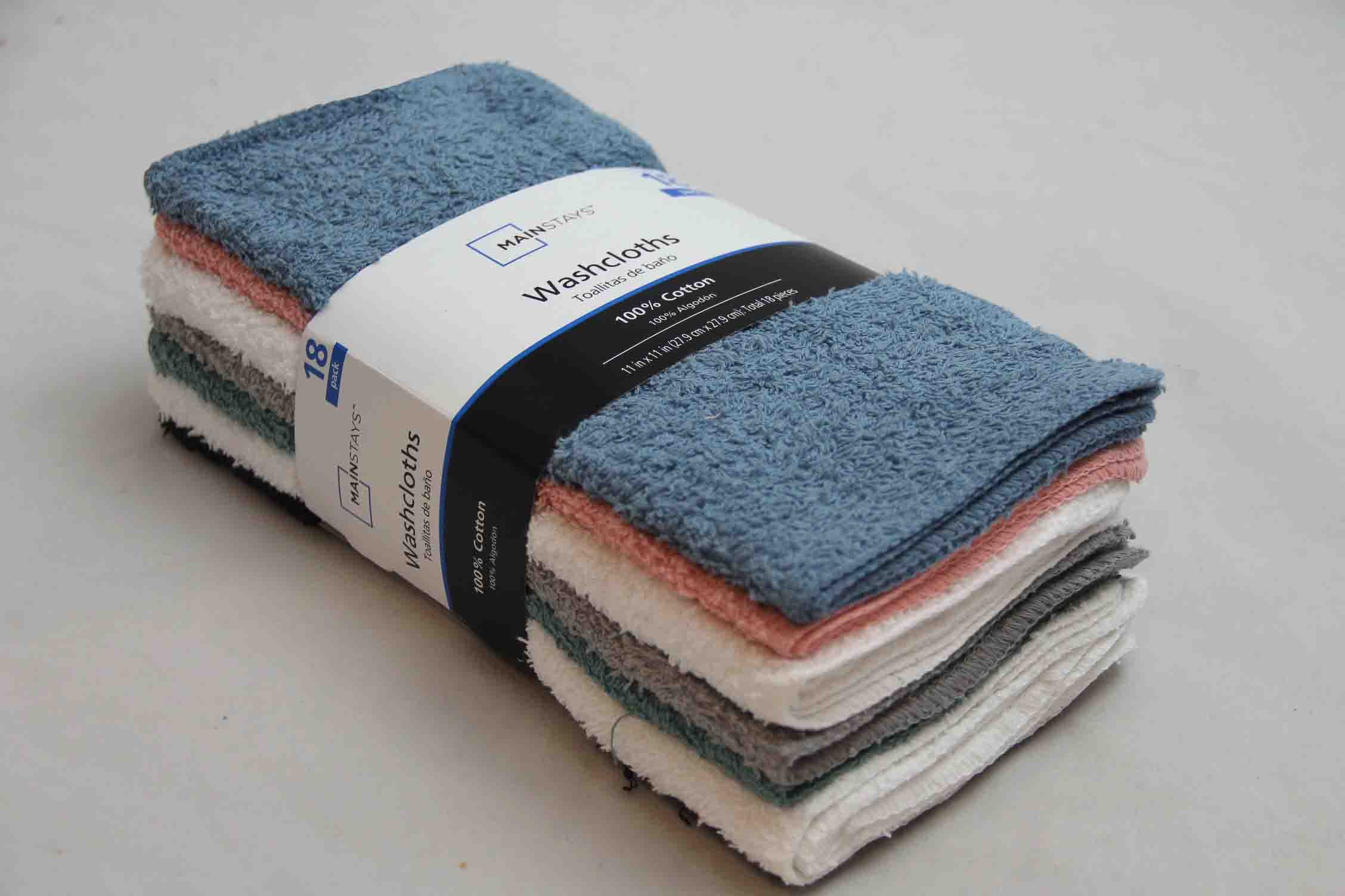 Mainstays 18-Pack Washcloth Bundle, Pastel - Walmart.com