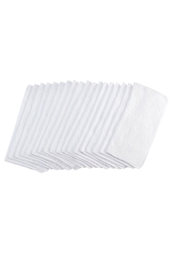 18-Pack Washcloth Bundle, White