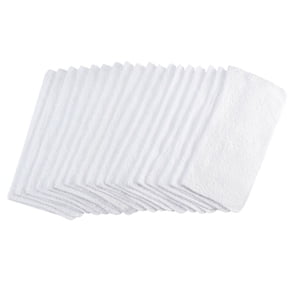 Mainstays Paquete de 18 Toallitas Lavables, Blanco