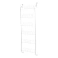 thumbnail image 1 of Mainstays 18 Pair over Door Shoe Organizer, Powder Coated White Finish, 6 Tiers, Metal Holder, 1 of 6