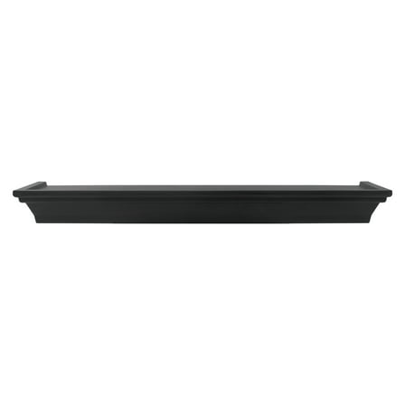 Mainstays 18" Plastic Wall Shelf, Black