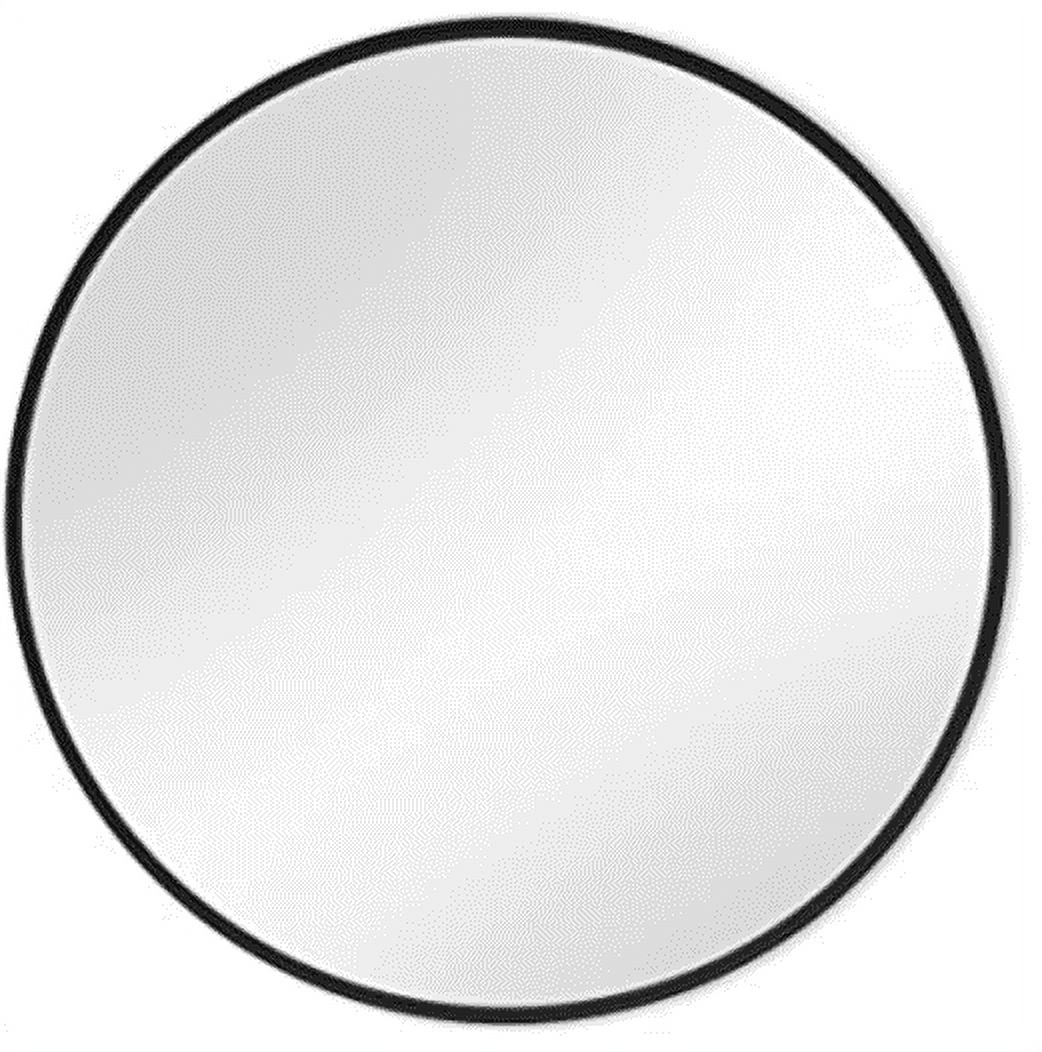 Mainstays 18" Traditional Plastic Round Wall Mirror, Black - Walmart.com