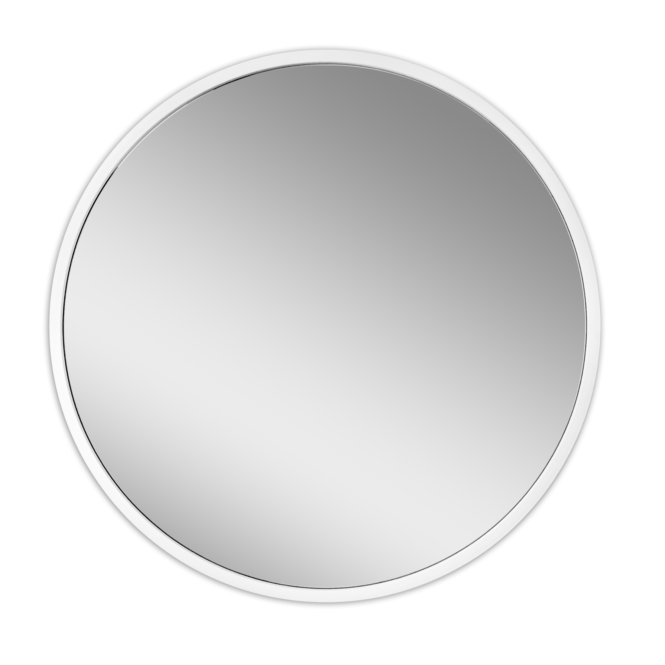 Mainstays 18 Traditional Plastic Round Wall Mount Mirror, White